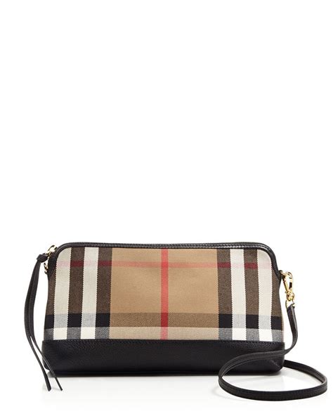 Burberry House Check Derby Small Abingdon Clutch